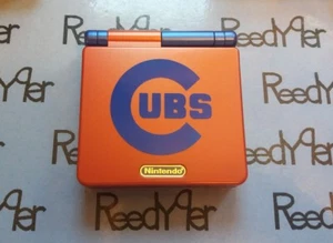 Red & Blue Chicago Cubs GameBoy Advance SP MINT AGS-101 Brighter Nintendo System - Picture 1 of 5