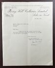 1931 Berry Hill Collieries Ltd, Stoke on Trent Letter