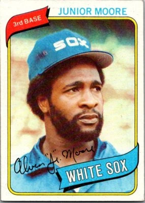 1980 Topps#186Junior MooreChicago White Sox - Image 1 of 2