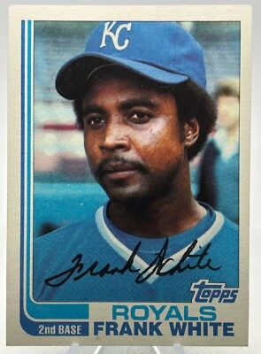 Frank White 1982 Topps-#645 Kansas City Royals - Image 1 of 2