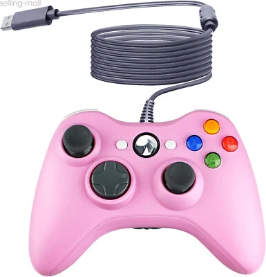 Wired USB Xbox 360 Controller Gamepad For Xbox 360 /Slim PC Windows 11 10 8 MAC - Image 1 of 4