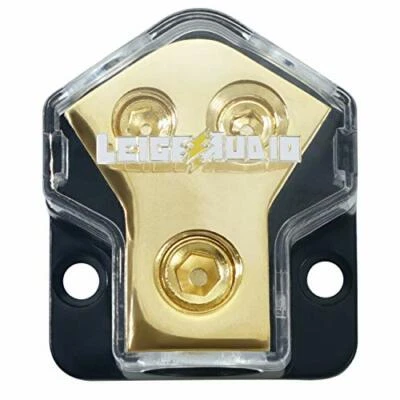 0/2/4 Gauge in 4/8 Gauge Out 2 Way Amp Copper Power Distribution Block (1PACK) - Image 1 of 4