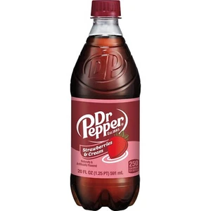 Dr. Pepper Erdbeeren und Sahne Soda 20oz Exotic Pop 24 Pack Flaschen - Bild 1 von 1