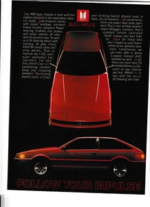 Original 1984 Isuzu Impulse Magazine Ad "Follow Your Impulse" - Picture 1 of 1