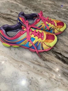NEW BALANCE 2014 Girls KJ890PDP Pink Shock/Blue Youth Shoes Size 1M EUC - Picture 1 of 7