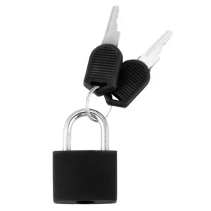 High Security Mini Lock Plastic Coated Luggage Suitcase Padlock With 2 Keys AU - Picture 1 of 8
