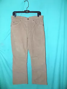 Mint! Vtg 70s LEVI'S 517 CORDUROY PANTS,BOOT FLARE, TALON 42, ACTUAL 33 x 29 1/2 - Picture 1 of 10