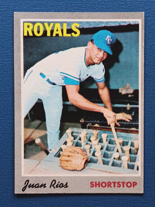 1970 Topps Baseball #89 Juan Rios - Kansas City Royals (A) - EX+
