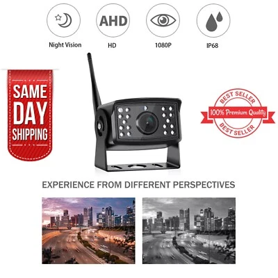 AHD Digital Wireless Backup Rear View Camera Metal for DVR Monitor Car Truck Bus - Image 1 of 4