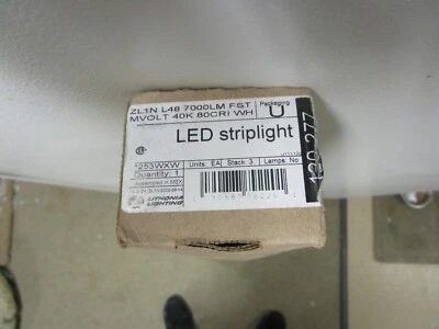 ¡NUEVO! Tira de luz LED Lithonia Lighting ZL1N L48 7000LM FST MVOLT 40K 80CRI WH Foto 1 de 3