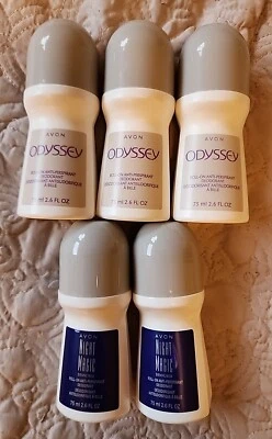 Рулон антиперспирант, новый, 75 мл, 5 шт., смесь — Night Magic & Odyssey от Avon - Изображение 1 из 4