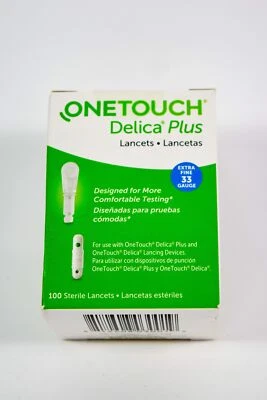 Удобная коробка для тестирования ONETOUCH Delica 100 ланцетов сверхтонкая калибр 33 - Изображение 1 из 3