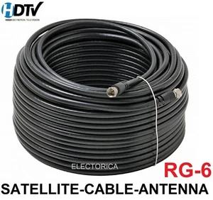 50 100 200 500 FT RG-6 SATELLITE COAXIAL CABLE HD ANTENNA RG6 DISH WIRE COAX TV - Picture 1 of 13