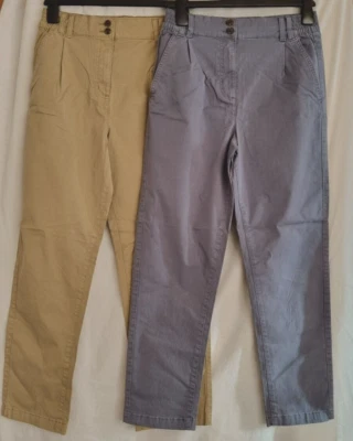 Chino Next Mujer Espalda Elástica Beige o Gris Algodón Rico en Elastizado 6-14 Foto 1 de 4