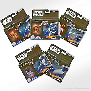 Hot Wheels 2020 Star Wars Starships Mix A #AFYT81 scala 1:64 pressofuso (set di 5) - Foto 1 di 1