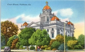 COURT HOUSE Valdosta, Georgia GA lino - Postal - Imagen 1 de 2