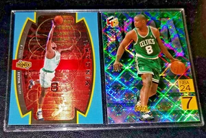 ANTOINE WALKER (2) Karte 90er INSERTS Rare IONIX SKYONIX + HOLOGrFx 24-7 CELTICS - Bild 1 von 8