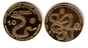 POLONIA 10 Miedziakow 2009 serpiente de Esculapio- Snake- Poland Polska - Imagen 1 de 1