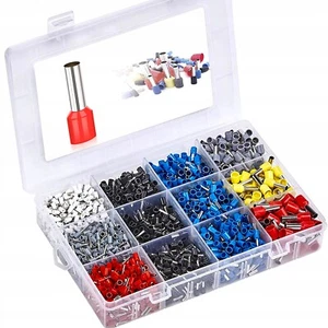 2000PCS Cable Cord Pin End Bootlace Ferrule Terminal Set Wire Crimp Connectors - Picture 1 of 10
