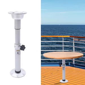 RV Adjustable Height Table Pedestal Detachable for Caravan Motorhome Marine Boat - Picture 1 of 18