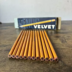 Rare Vintage Blue Band Venus Velvet 3557 No. 2 Pencils Box Of 12 RARE Notes - Picture 1 of 16