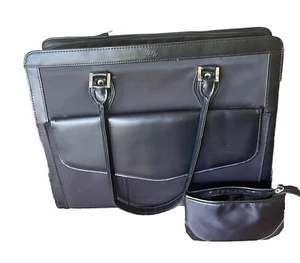 Mobile Edge Large Geneva Special Edition Woman Briefcase 17.3 Laptop Tote Black - Picture 1 of 15