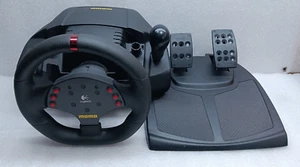 Logitech MOMO Racing Wheel Force Feedback USB Wheel And Pedals [TESTED] #99 - Picture 1 of 6