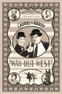 Laurel & Hardy Way Out West 20x30" Pop Art Movie Poster Ltd. Ed. Print Signed - Picture 1 of 9