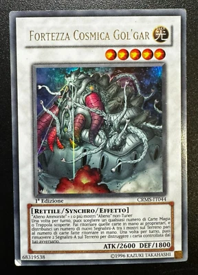 Yu-Gi-Oh Fortress Cosmic Gol'Gar Ultra 1 Edition 044 Crisis Crimson Ita - Image 1 of 3