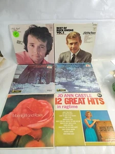 Vintage Lot 6 Vinyl LP Country Western Jazz Music Records Albert Joanne Castle - Imagen 1 de 10