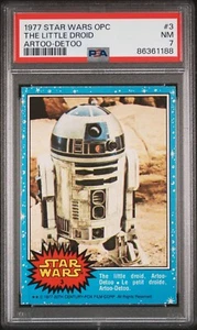 1977 O-Pee-Chee OPC Star Wars #3 The Little Droid Artoo-Detoo R2-D2 PSA 7 NM - Picture 1 of 2