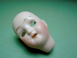 Cabeza de muñeca de porcelana antigua, 1,8", Walther & Sohn, ""200-18", Alemania - Imagen 1 de 5