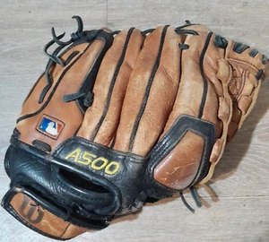 Wilson A500 Youth Ecco Leather Baseball Glove Mitt Throw Right / 11 Inch - Picture 1 of 4