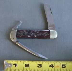Vintage SCHRADE Walden 735 Sailors rigging knife with spike - Picture 1 of 8