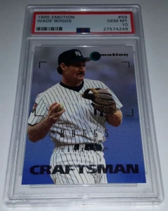 1995 Fleer Emotion #59 Wade Boggs Card Graded PSA 10 Gem Mint Low Pop - Picture 1 of 2
