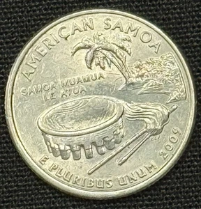 2009 D Mint Mark XF-Details "American Samoa" Quarter Dollar - Picture 1 of 4