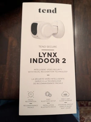 Tend Lynx Indoor 2 Smart WiFi Security Bluetooth Camera Alexa & Google
