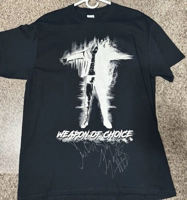 Camiseta NJPW AEW Switchblade Jay White Firmada Highspots Certificado de Autenticidad Bullet Club Foto 1 de 4
