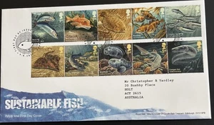 Great Britain FDC 2014 Sustainable Fish - Picture 1 of 5