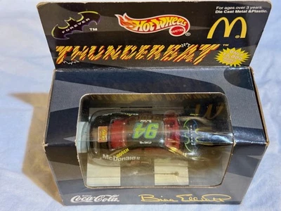 Bill Elliot 1995 Hot Wheels #94 Thunderbat Car Batman Ford McDonalds Coca Cola - Image 1 of 3