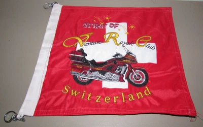 Винтажный Spirit of Venture Royale Club Швейцария Швейцарский Флаг Мотоцикл Yamaha - Изображение 1 из 2