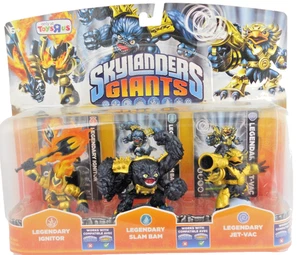 Skylanders Giants Toy R Us Exclusive 3 Pack Legendary Ignitor, Slam Bam, Jet-Vac - Picture 1 of 6