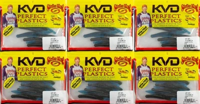 (LOTE DE 6) STRIKE KING DROP SHOT HALF SHELL 3.5" DSHS3.5-275 EDGE CR5404 Foto 1 de 2