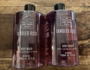(2x Pack) Scottish Fine Soaps Company TANGLED ROSE Body Wash Shower Gel 25oz ea - Picture 1 of 3