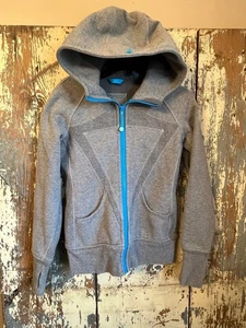 Chaqueta con Capucha Ivivva Niña Juvenil Lista para Actuar Cremallera Talla 10 Gris Azul - Imagen 1 de 7