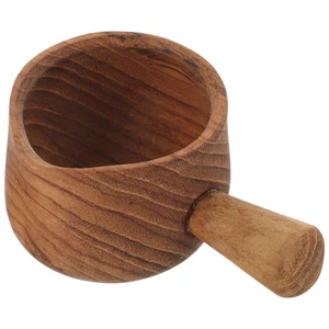 Jarra pequeña para verter jarra de madera dispensador de jarabe de café jarra de jarabe - Imagen 1 de 12