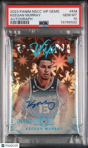 2023 Panini National VIP Gems Keegan Murray RC Rookie Auto 2/2 PSA 10 - Picture 1 of 2