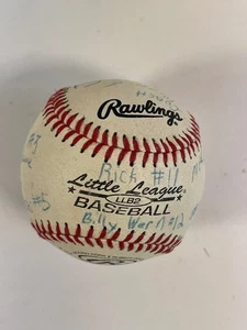 Vintage Baseball Ball with Inscriptions and Autographs - Picture 1 of 7