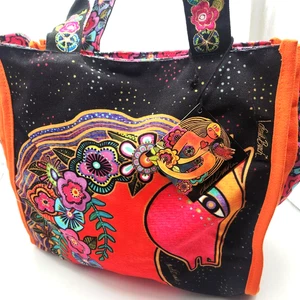 Laurel Burch Blazing Horses Large Casual Shoulder Tote Bag - Picture 1 of 9