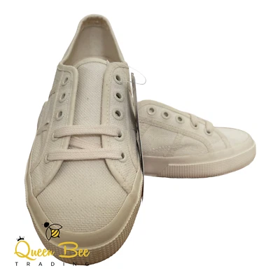 Superga Women Beige Canvas Fabric Sneaker Size 6.5  - Image 1 of 4